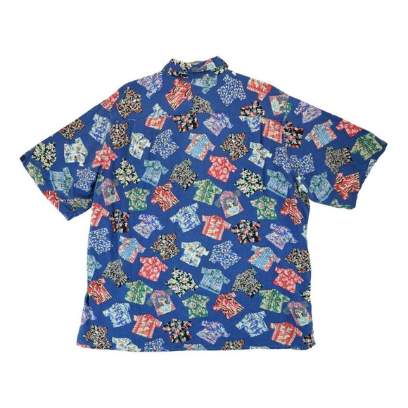 Vintage 80’s Reyn Spooner Hawaiian Shirt Tiki Aloha Pattern - Size Large Rare !! - Picture 2 of 6